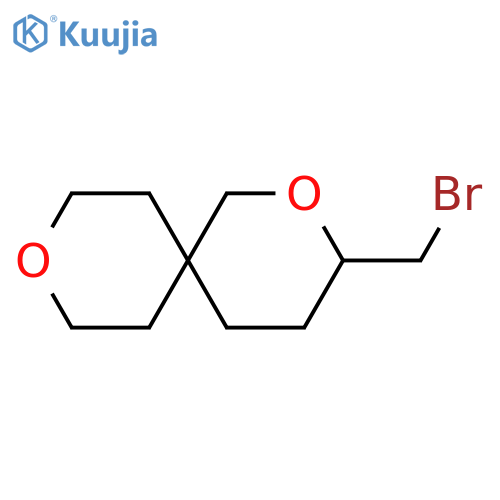 3-(bromomethyl)-2,9-dioxaspiro[5.5]undecane structure