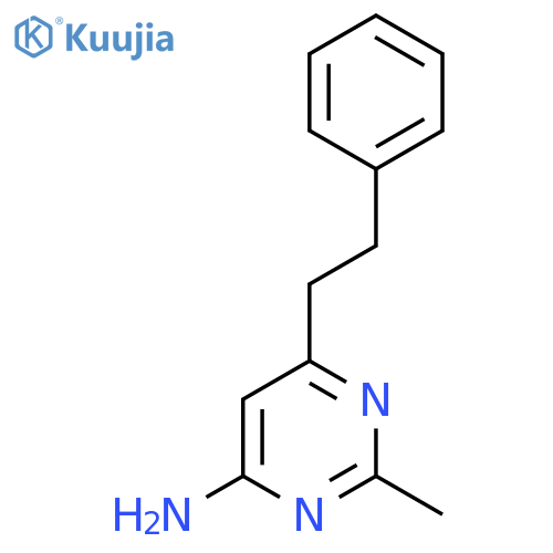 2-Methyl-6-(2-phenylethyl)pyrimidin-4-amine structure