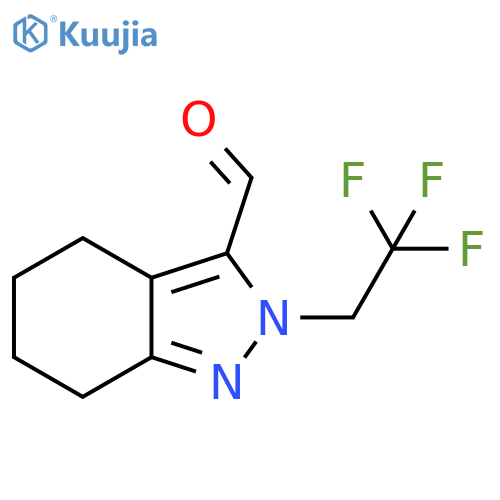 2H-Indazole-3-carboxaldehyde, 4,5,6,7-tetrahydro-2-(2,2,2-trifluoroethyl)- structure