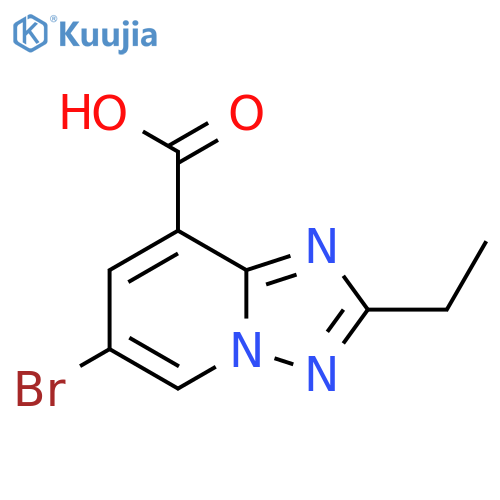 [1,2,4]Triazolo[1,5-a]pyridine-8-carboxylic acid, 6-bromo-2-ethyl- structure