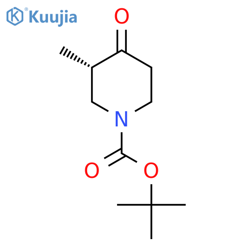 tert-butyl (3S)-3-methyl-4-oxo-piperidine-1-carboxylate structure