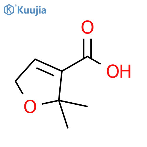 2,2-dimethyl-2,5-dihydrofuran-3-carboxylic acid structure
