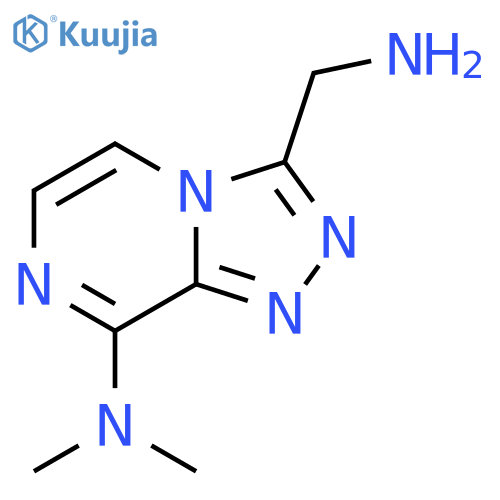 3-(Aminomethyl)-N,N-dimethyl-[1,2,4]triazolo[4,3-a]pyrazin-8-amine structure