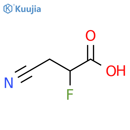 3-Cyano-2-fluoropropanoic acid structure