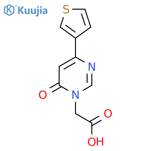2-(6-Oxo-4-(thiophen-3-yl)pyrimidin-1(6H)-yl)acetic acid structure