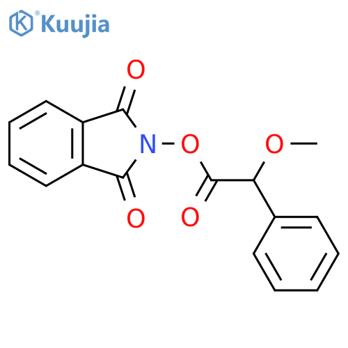 1,3-dioxo-2,3-dihydro-1H-isoindol-2-yl 2-methoxy-2-phenylacetate structure