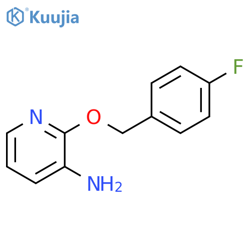 2-(4-fluorophenyl)methoxypyridin-3-amine structure