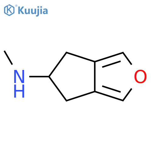 N-Methyl-5,6-dihydro-4H-cyclopenta[c]furan-5-amine structure