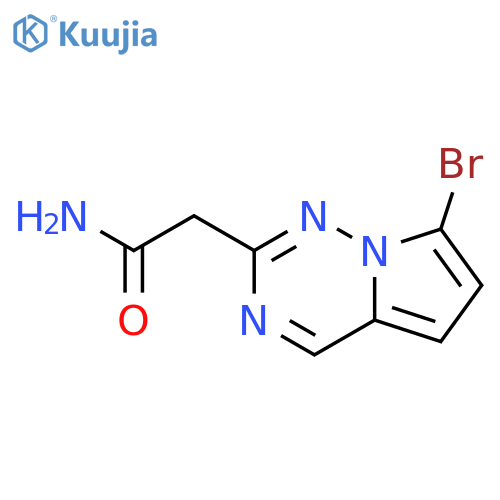 2-{7-bromopyrrolo[2,1-f][1,2,4]triazin-2-yl}acetamide structure