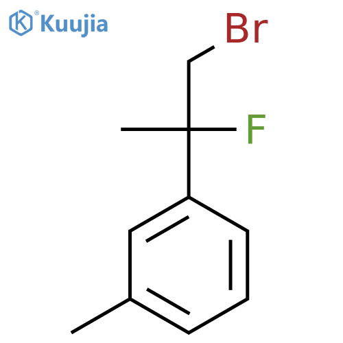 1-(1-Bromo-2-fluoropropan-2-yl)-3-methylbenzene structure