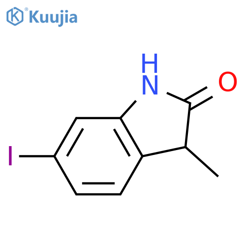 6-iodo-3-methyl-indolin-2-one structure