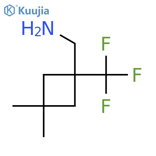 (3,3-Dimethyl-1-(trifluoromethyl)cyclobutyl)methanamine structure