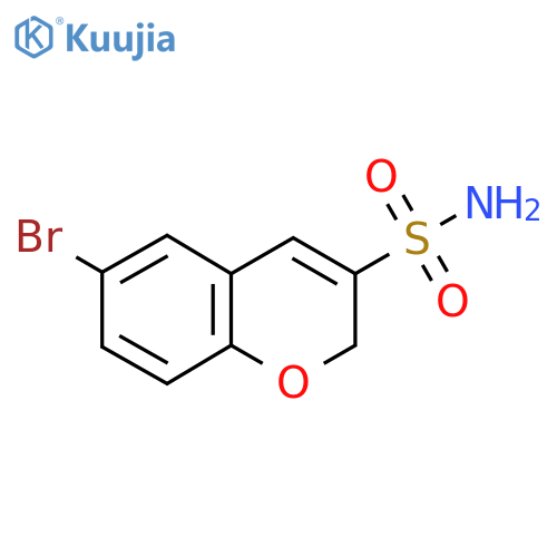 6-bromo-2H-chromene-3-sulfonamide structure