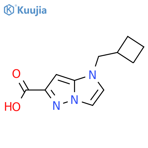 1-(cyclobutylmethyl)-1H-imidazo[1,2-b]pyrazole-6-carboxylic acid structure