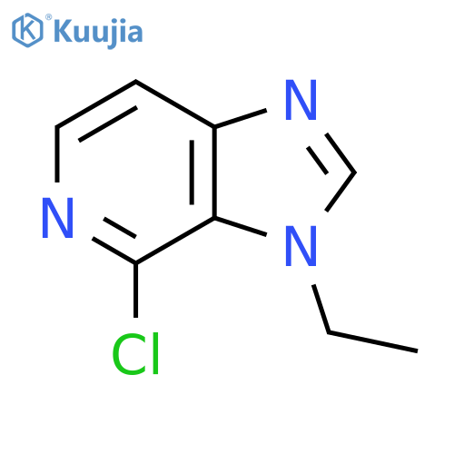 3H-Imidazo[4,5-c]pyridine, 4-chloro-3-ethyl- structure