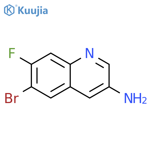 6-Bromo-7-fluoroquinolin-3-amine structure