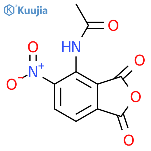 3-Acetamido-4-nitrophthalic anhydride structure