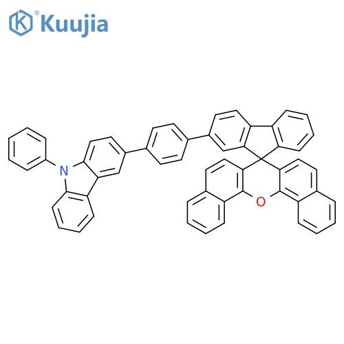 9H-Carbazole, 9-phenyl-3-[4-(spiro[7H-dibenzo[c,h]xanthene-7,9'-[9H]fluoren]-2'-yl)phenyl]- structure