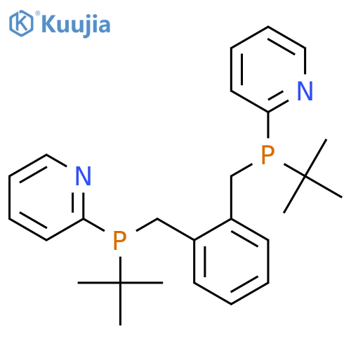 1,2-Bis[[tert-butyl(pyridin-2-yl)phosphino]methyl]benzene structure