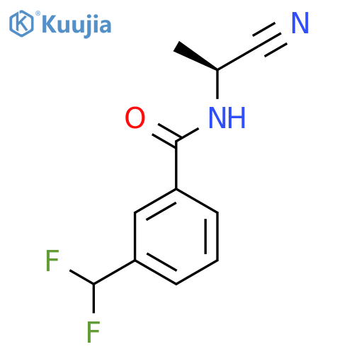 N-[(1S)-1-cyanoethyl]-3-(difluoromethyl)benzamide structure
