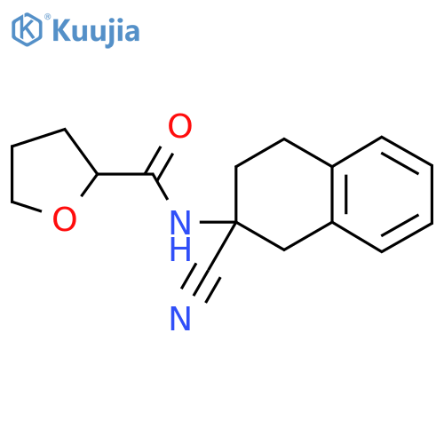 N-(2-cyano-1,2,3,4-tetrahydronaphthalen-2-yl)oxolane-2-carboxamide structure