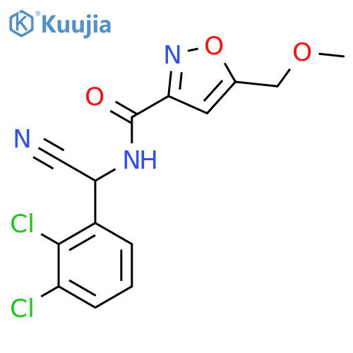 N-[cyano(2,3-dichlorophenyl)methyl]-5-(methoxymethyl)-1,2-oxazole-3-carboxamide structure