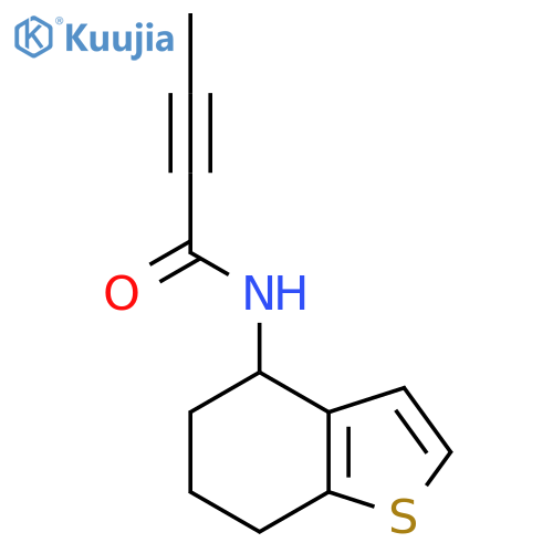 N-(4,5,6,7-tetrahydro-1-benzothiophen-4-yl)but-2-ynamide structure