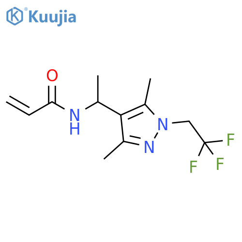 N-[1-[3,5-Dimethyl-1-(2,2,2-trifluoroethyl)-1H-pyrazol-4-yl]ethyl]-2-propenamide structure