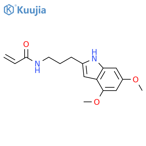 2-Propenamide, N-[3-(4,6-dimethoxy-1H-indol-2-yl)propyl]- structure