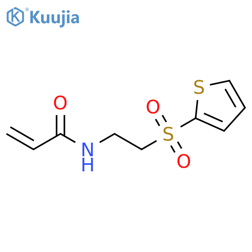 N-2-(thiophene-2-sulfonyl)ethylprop-2-enamide structure