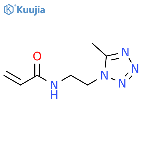 N-2-(5-methyl-1H-1,2,3,4-tetrazol-1-yl)ethylprop-2-enamide structure