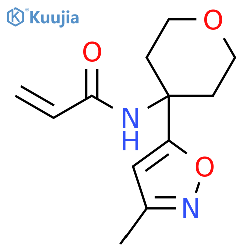 N-[Tetrahydro-4-(3-methyl-5-isoxazolyl)-2H-pyran-4-yl]-2-propenamide structure
