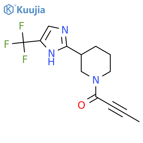 1-{3-5-(trifluoromethyl)-1H-imidazol-2-ylpiperidin-1-yl}but-2-yn-1-one structure