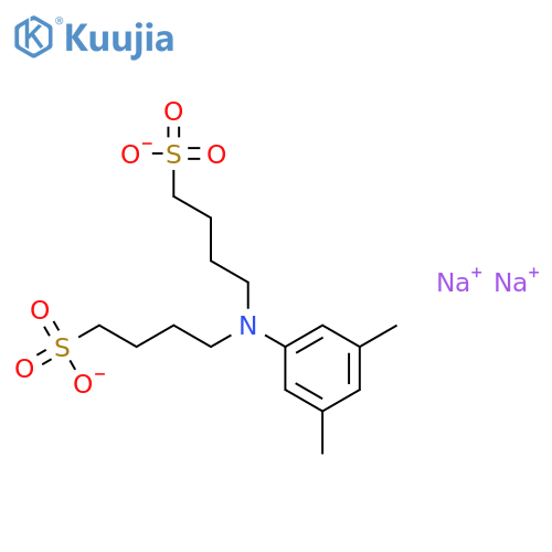 N,N-Bis(4-sulfobutyl)-3,5-dimethylaniline, disodium salt structure