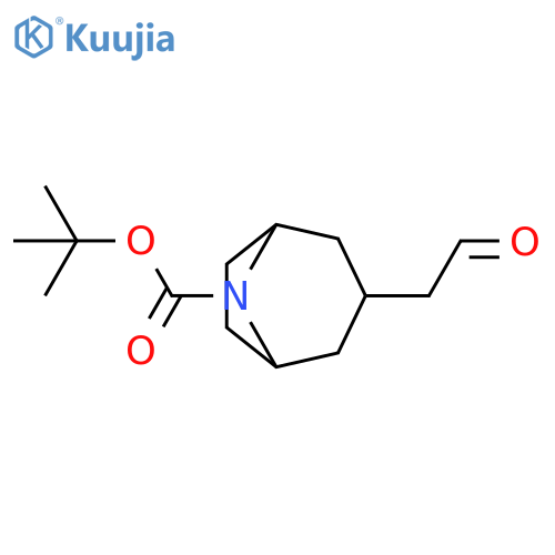 tert-butyl 3-(2-oxoethyl)-8-azabicyclo[3.2.1]octane-8-carboxylate structure