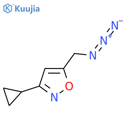 Isoxazole, 5-(azidomethyl)-3-cyclopropyl- structure