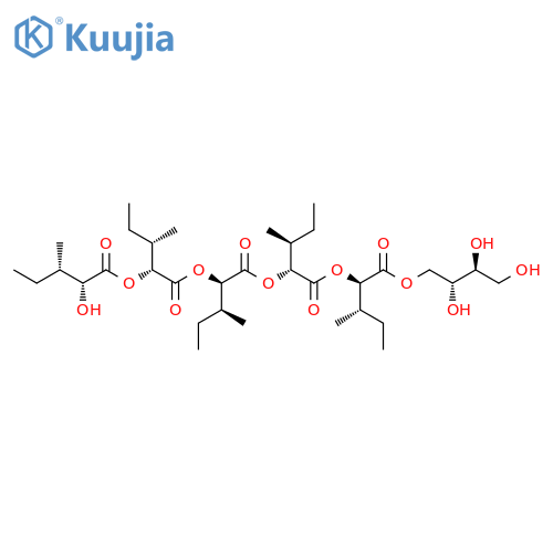 3,6,9,12-Tetraoxaheptadecanoic acid, 14-hydroxy-15-methyl-2,5,8,11-tetrakis[(1S)-1-methylpropyl]-4,7,10,13-tetraoxo-, (2R,3S)-2,3,4-trihydroxybutyl ester, (2R,5R,8R,11R,14R,15S)- structure