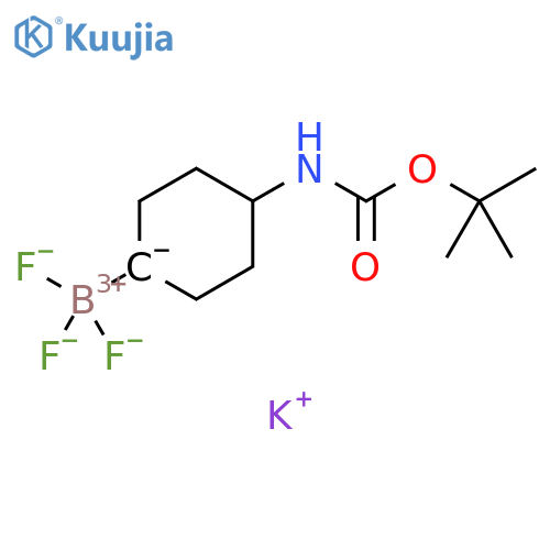 potassium (4-{(tert-butoxy)carbonylamino}cyclohexyl)trifluoroboranuide structure
