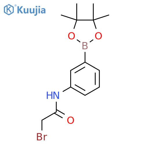 3-(2-Bromoacetamido)phenylboronic acid, pinacol ester structure