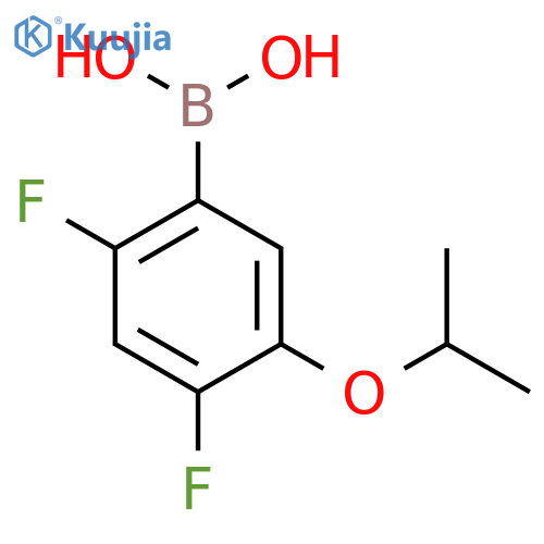 2,4-Difluoro-5-isopropoxyphenylboronic acid structure