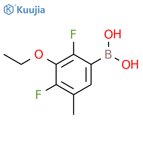 3-Ethoxy-2,4-difluoro-5-methylphenylboronic acid structure