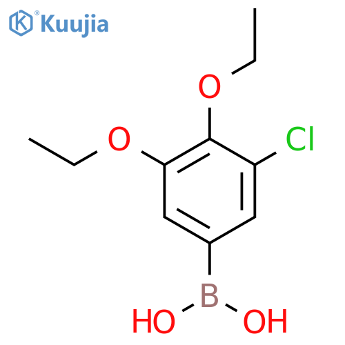 3-Chloro-4,5-diethoxyphenylboronic acid structure