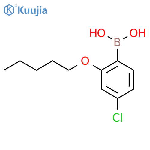 4-Chloro-2-(pentyloxy)phenylboronic acid structure