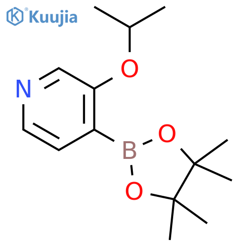 Pyridine, 3-(1-methylethoxy)-4-(4,4,5,5-tetramethyl-1,3,2-dioxaborolan-2-yl)- structure