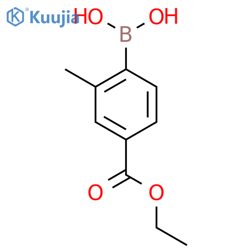 4-(Ethoxycarbonyl)-2-methylphenylboronic acid structure