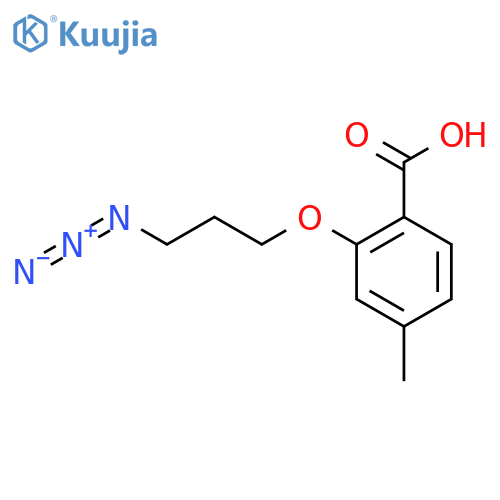 2-(3-Azidopropoxy)-4-methylbenzoic acid structure