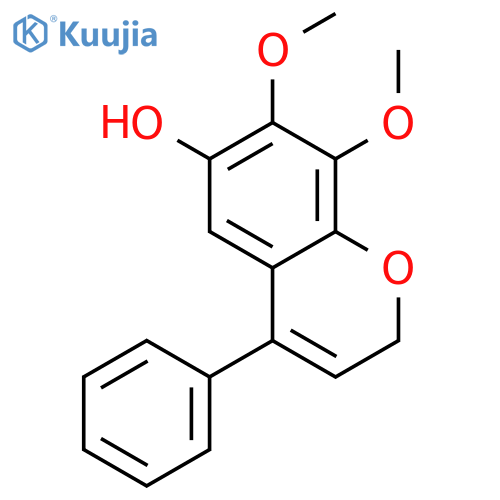 7,8-dimethoxy-4-phenyl-2H-chromen-6-ol structure