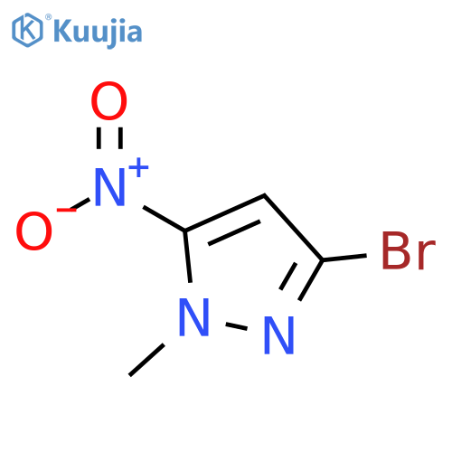 3-bromo-1-methyl-5-nitro-1H-pyrazole structure