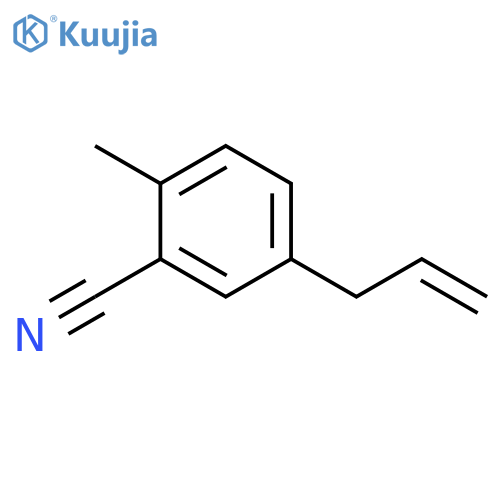 Benzonitrile, 2-methyl-5-(2-propen-1-yl)- structure