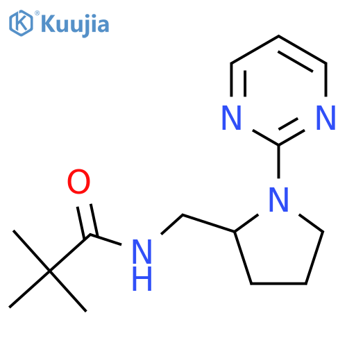 2,2-dimethyl-N-{[1-(pyrimidin-2-yl)pyrrolidin-2-yl]methyl}propanamide structure